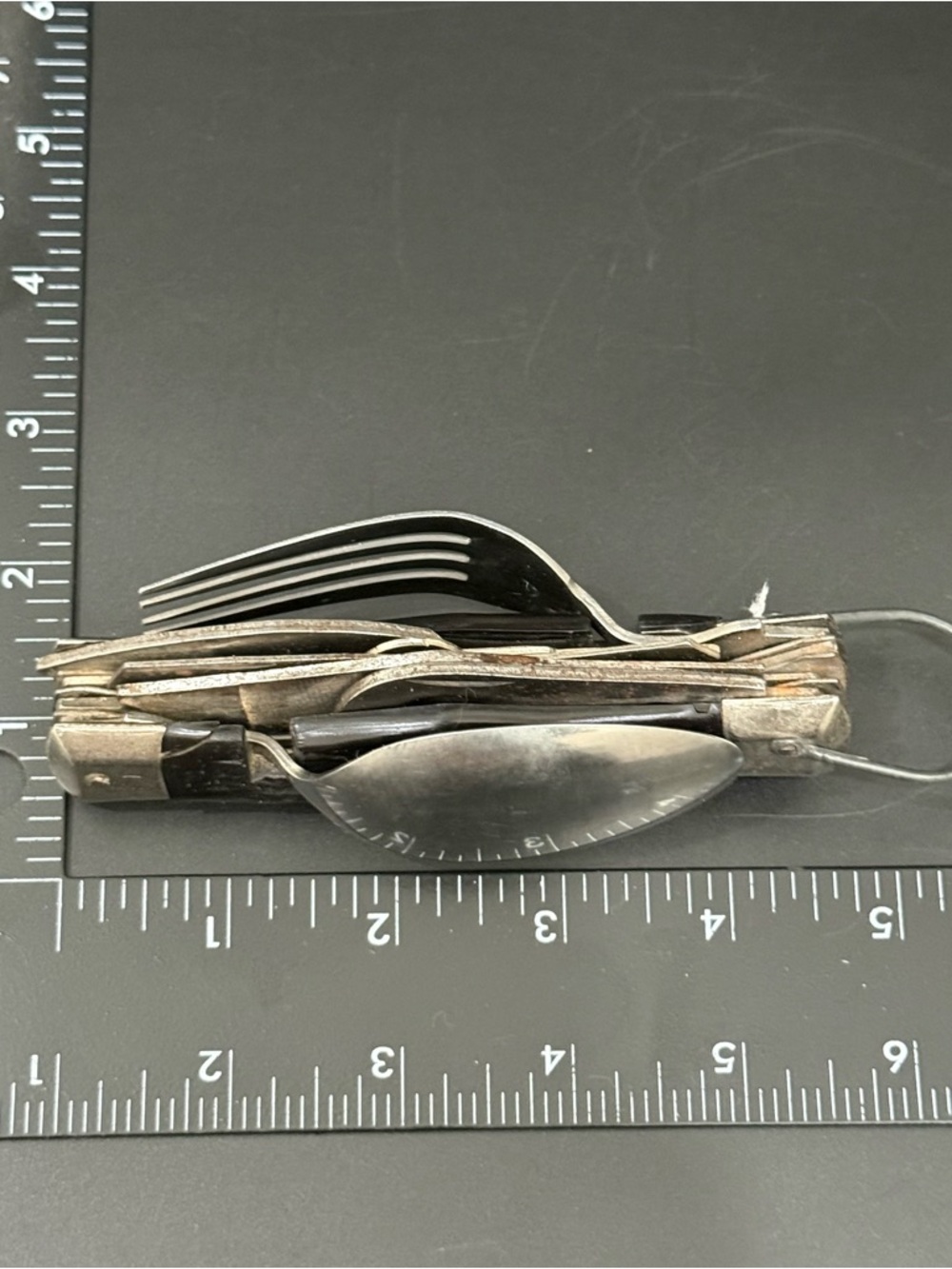 Vintage Japanese Multi-function Utensils Hobo Folding Knife Camping Tools JAPAN - Picture 8 of 16